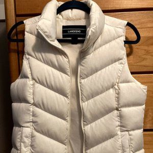 White Land's End Women's Puffer Vest